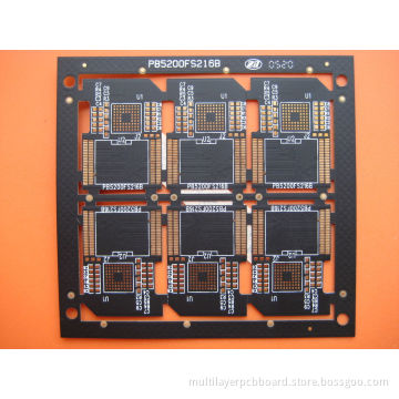 4 Layers Black Solder Fr4 Multilayer Pcb Board For Sd Card With Immersion Gold